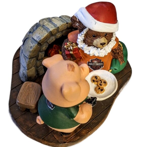 Vintage Harley-Davidson Santa Bear Rides Again Figurine Numbered MINT - Picture 6 of 10